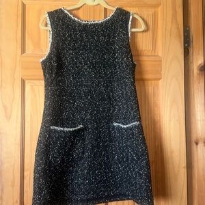 Polyester tweed dress